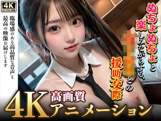 【フル漫画】d_302894 | 【4Kぬるぬるアニメ】ぬちょぬちょと楽しみながらする、女子校生との援○交際 | 究極のあいどる